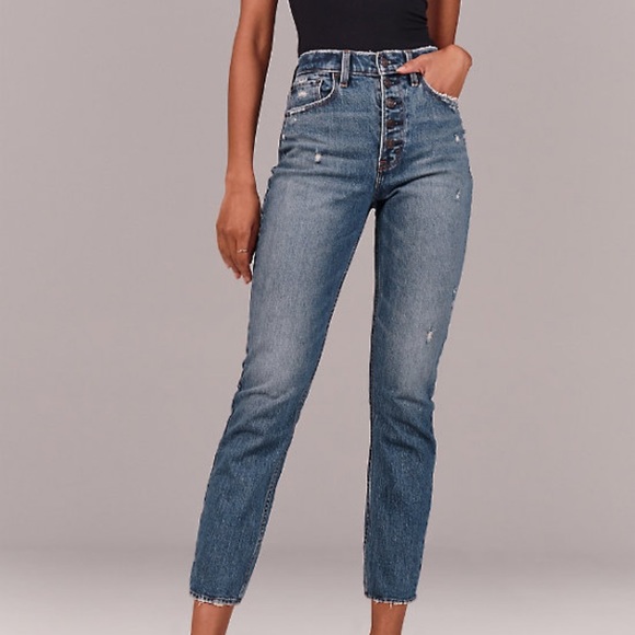 Abercrombie & Fitch Denim - A&F High Rise Mom Jeans - Size 27 / 4 Short - NWT
